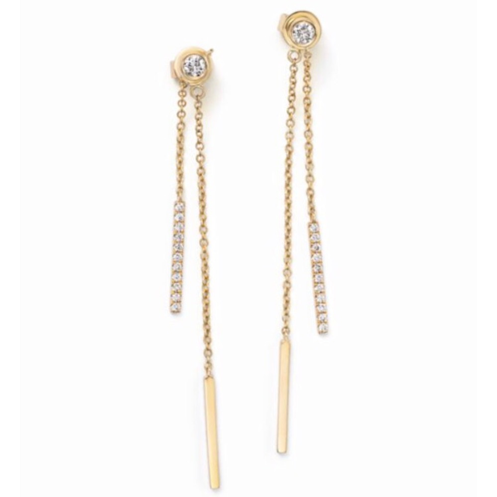 Diamond drop earrings